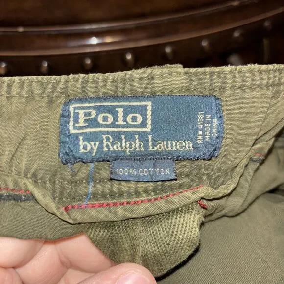 Vintage Polo Ralph Lauren Cargo Pants MENS 38x30 Paratrooper Military 90s Punk
